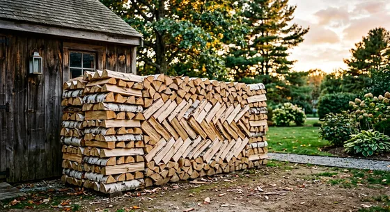 Укладка дров в Климовске, улица Берёзовая, 36